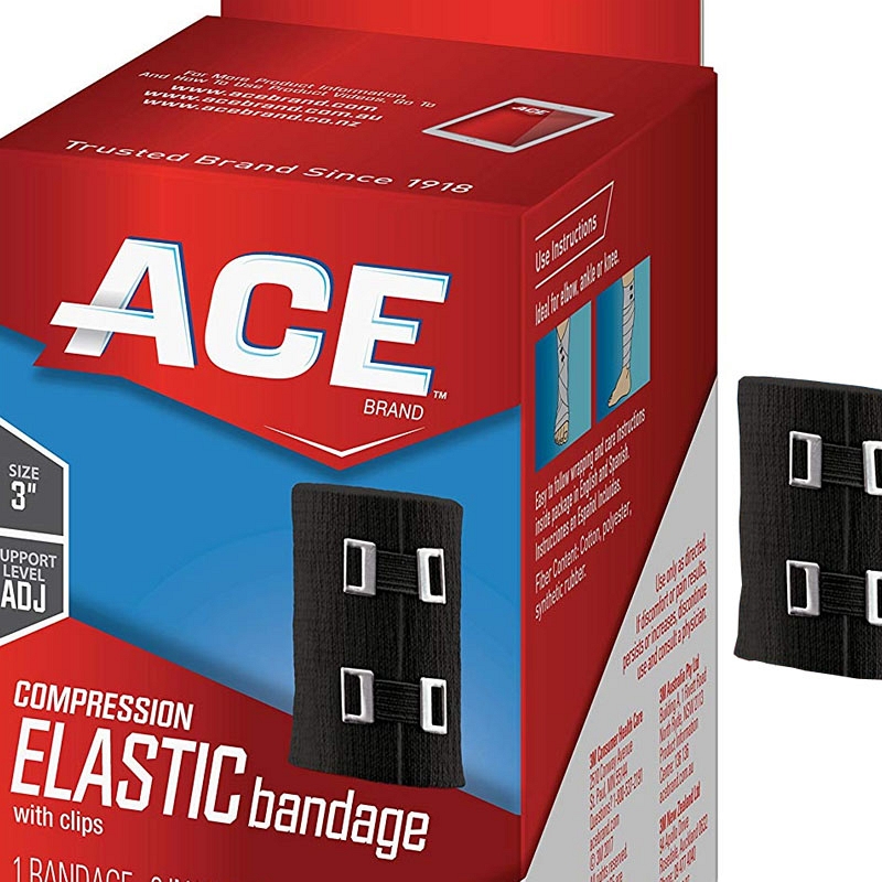 Ace Elastic Bandage with Metal Clips