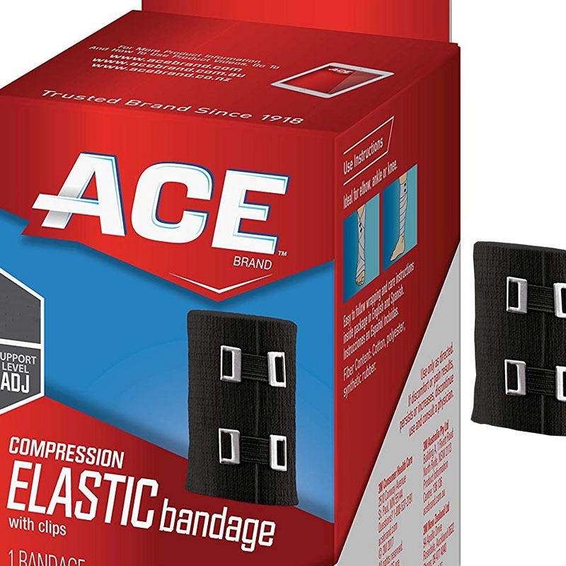 Ace Elastic Bandage with Metal Clips