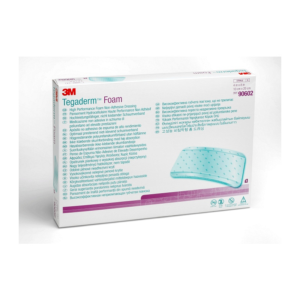 Tegaderm Non-Adhesive Foam Dressing with Highly Breathable Film Backing 4" L x 8" W Size Rectangle Shape