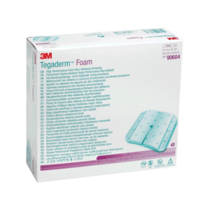 Tegaderm Non-Adhesive Foam Dressing with Highly Breathable Film Backing 4" L x 4" W Square