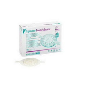 Tegaderm High Performance Adhesive Foam Dressing 4-1/2" L x 4" W Size Small Oval with 3" L x 2-1/2" W Absorbent Pad