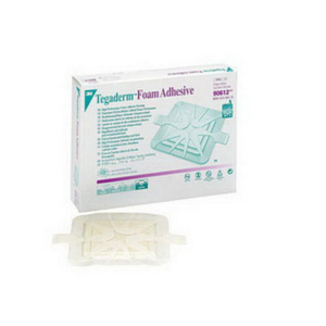 Tegaderm High Performance Adhesive Foam Dressing 5-5/8" L x 5-5/8" W Size Square with 4" L x 4" W Absorbent Pad