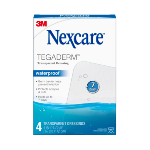 Nexcare Tegaderm Transparent Dressing 4" x 4-3/4"