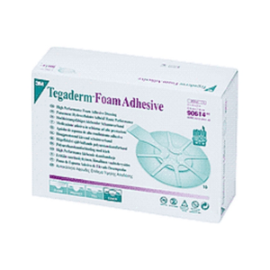 Tegaderm High Performance Adhesive Foam Dressing 3" L x 2-3/4" W Size Mini Oval with 1-1/2" L x 1-1/4" W Absorbent Pad