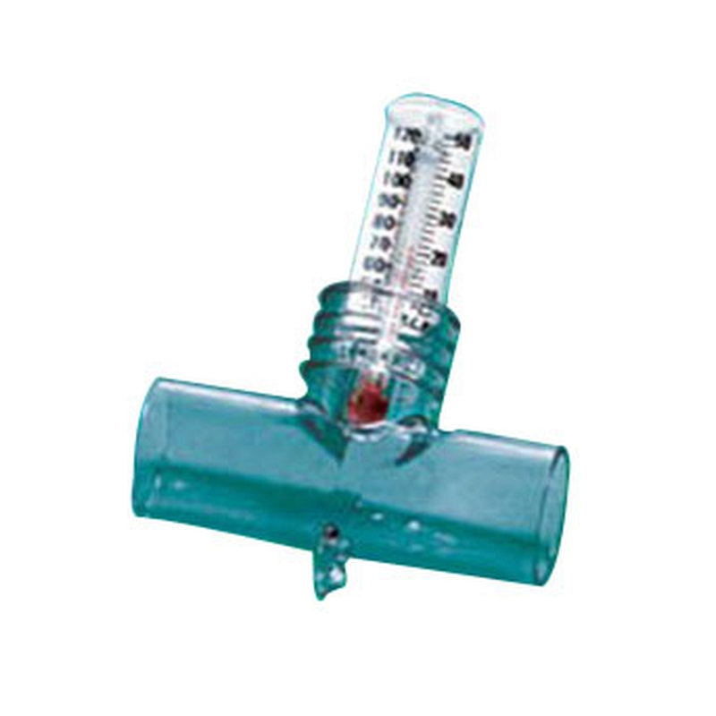 Disposable thermometer with tee adapter
