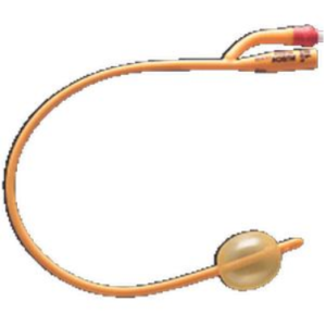 Gold 2-Way Silicone-Coated Foley Catheter 22 Fr 30 cc