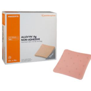 ALLEVYN Ag Non-Adhesive Absorbent Silver Barrier Hydrocellular Dressing 2" x 2"