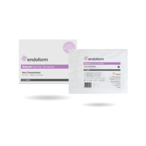 Endoform Natural Template 4" x 5". Endoform natural template is a collagen extracellular matrix (ECM) dressing to treat acute and chronic wounds from day one. It has the strength of a natural template with the simplicity of a collagen dressing.