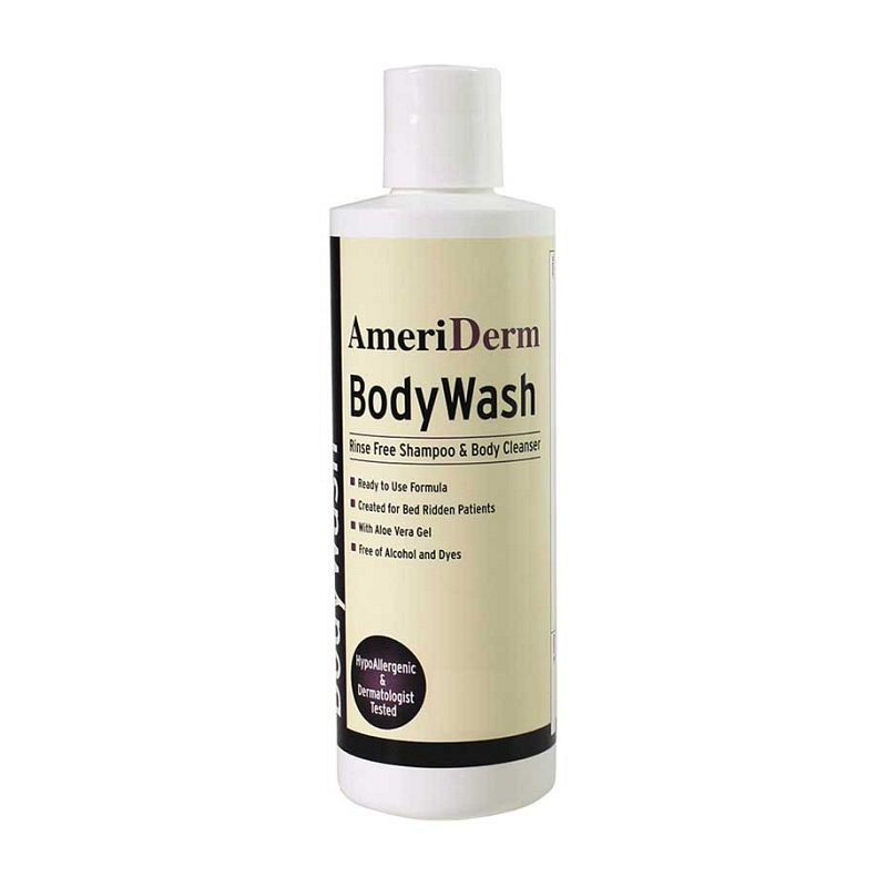 BodyWash Rinse-Free Shampoo and Body Cleanser