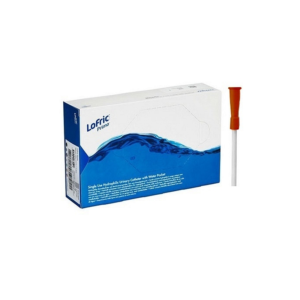 Primo LoFric 18 Fr 16" Tiemann coude tip catheter.