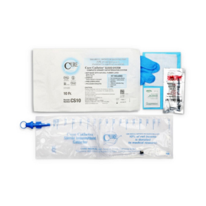 Cure Catheter Closed System is offered as a Single and a Kit with insertion supplies. Smooth