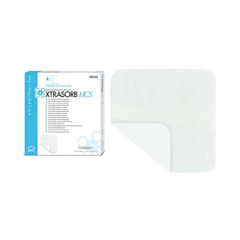 Xtrasorb Hydrogel Colloidal Sheet Dressing 4-2/7" x 4-2/7"