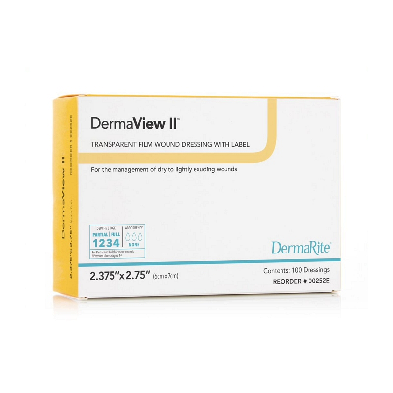 DermaView II Transparent Film Wound Dressing