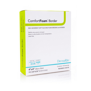 ComfortFoam Border Foam Wound Dressing with Soft Silicone Adhesive
