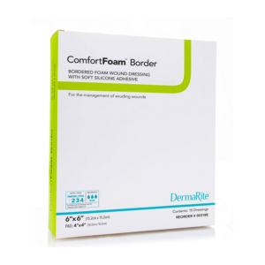 ComfortFoam Border Foam Wound Dressing with Soft Silicone Adhesive
