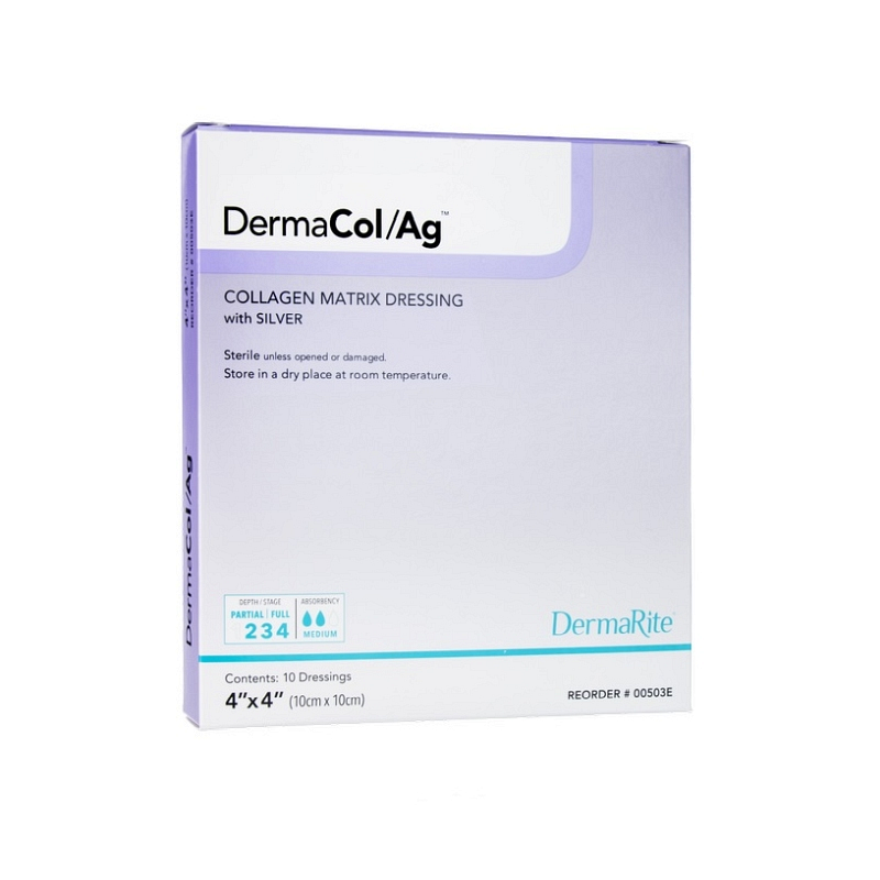 DermaCol Ag Collagen Matrix Wound Dressing with Silver