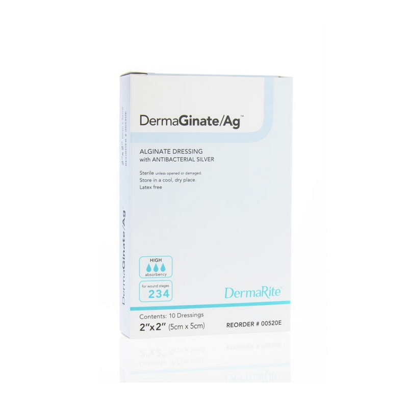 DermaGinate Ag Alginate Wound Dressing with Antibacterial Silver