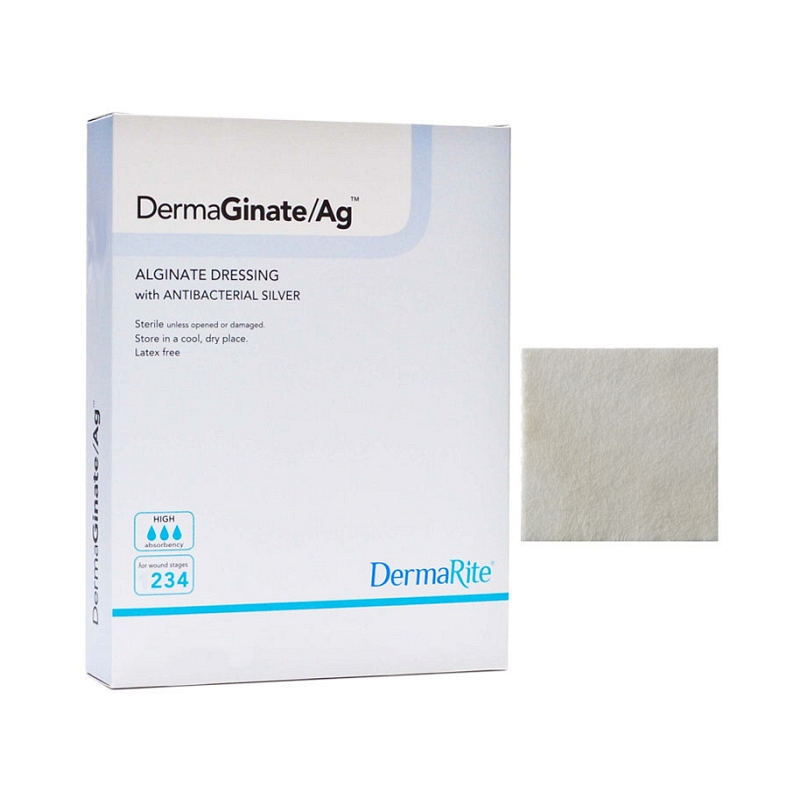 DermaGinate Ag Alginate Wound Dressing with Antibacterial Silver