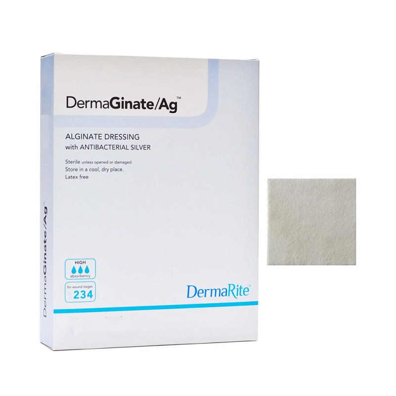 DermaGinate Ag Alginate Wound Dressing with Antibacterial Silver