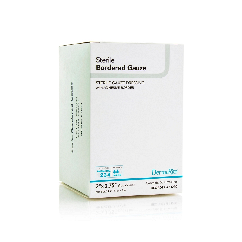 Sterile Border Gauze with Adhesive Border
