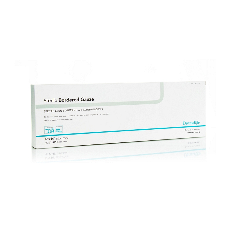 Sterile Border Gauze with Adhesive Border