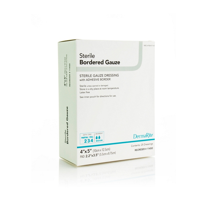 Sterile Border Gauze with Adhesive Border