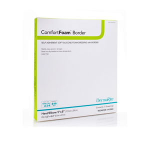 ComfortFoam Self-Adherent Soft Silicone Foam Dressing with Border