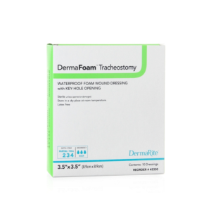 DermaFoam Tracheostomy Split Foam Dressing