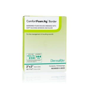 ComfortFoam Ag Silicone Foam Border Dressing