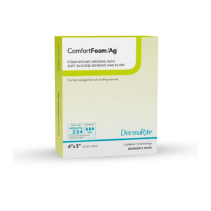 ComfortFoam Foam Wound Dressing with Silver and Soft Silicone Adhesive