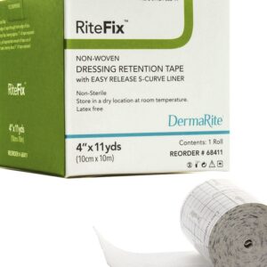 RiteFix Non-Woven Dressing Retention Tape with Easy Release Curve Liner