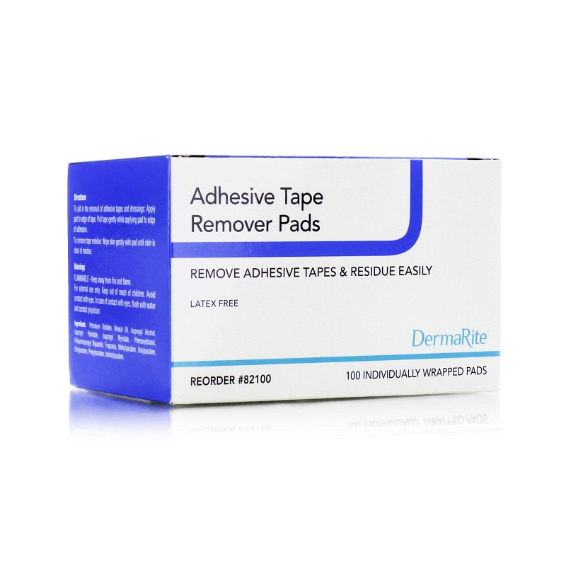 DermaRite Adhesive Tape Remover Pads.