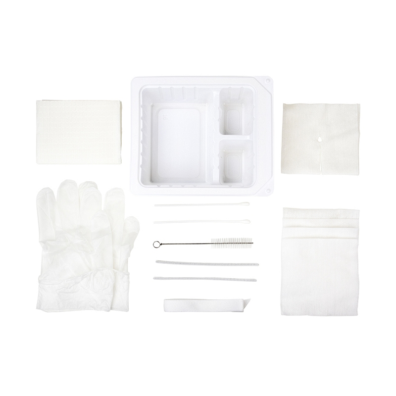 Dynarex Tracheostomy Care Kit.- Sterile- Contains: 1 plastic tray with 3 compartments