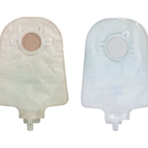 Securi-T USA 2-Piece Urinary Pouch Fits 2-3/4" Flange Transparent Flip-Flow Valve