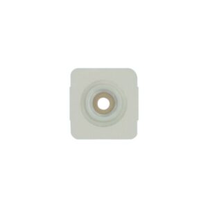 Securi-T USA Extended Wear Convex Pre-Cut 1" Wafer White Tape Collar (4" x 4")