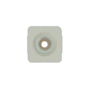Securi-T USA Two-Piece Pre-Cut 1 3/8" Opening Extended Wear Convex Wafer with Flexible Tape Collar 5"x 5" 2 1/4" Flange