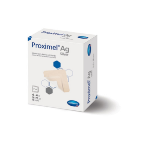 Proximel Ag Silicone Foam Dressing with Border