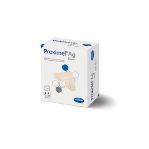 Proximel Ag Silicone Foam Dressing with Border