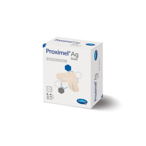 Proximel Ag Silicone Foam Dressing with Border