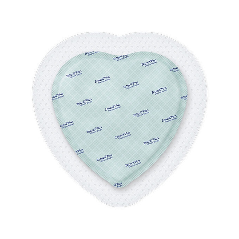 Zetuvit Plus Silicone Border Sacral SAP Dressing with Silicone adhesive