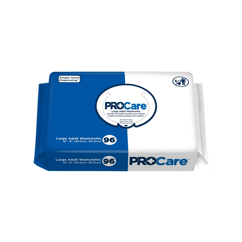 Procare Adult Washcloth Soft Pack