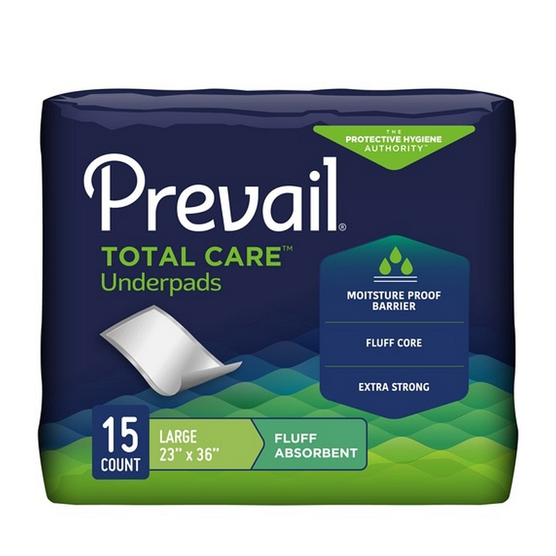 Prevail Incontinence Fluff Underpads
