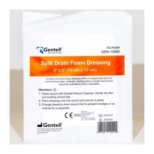 Gentell Non-Bordered Split Drain Dressing