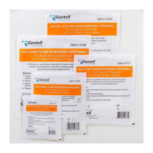 Gentell Silicone Foam Bordered Dressing