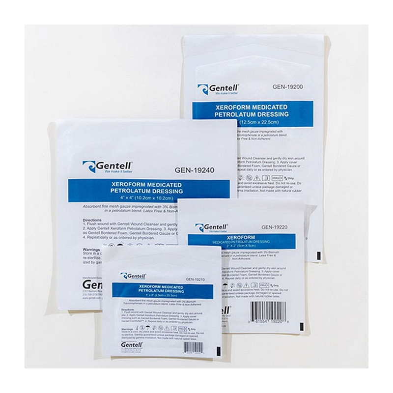 Gentell XeroForm Medicated Petrolatum Dressing
