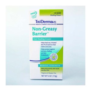 Non-Greasy Barrier Healing Cream. 5 times more Healing Power than traditional barrier creams. Contains medical strength ingredients