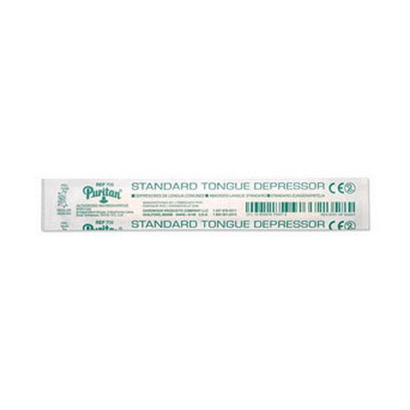 Standard individually wrapped tongue depressors 6" x 11/16"