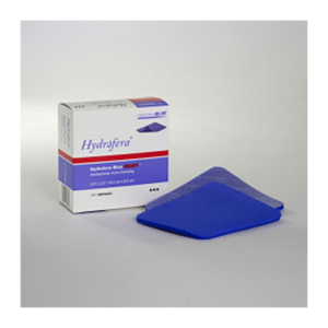 Hydrofera Blue Ready Foam Dressing Non-Border 2.5" x 2.5". Antibacterial properties to help prevent infection. No hydration required prior to application. No secondary dressing required. Up to 7-day wear time.