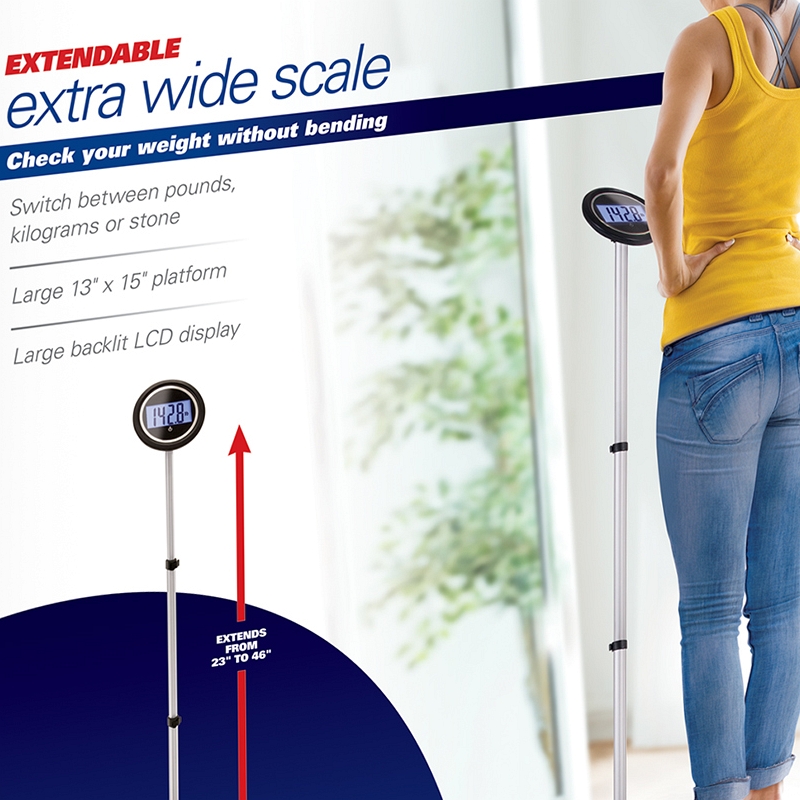 Extendable Large Display Weight Scale