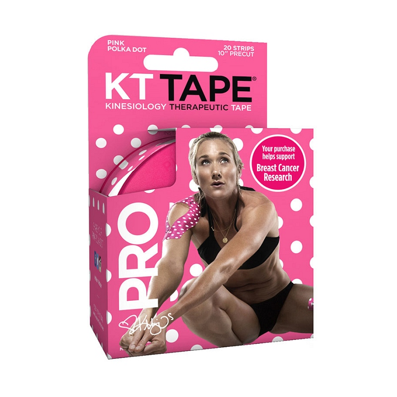 KT Tape Breast Cancer Awareness Pink Polka Dot Synthetic Kinesiology Tape